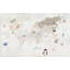 Papier peint Allissia World Map Land and Sea Creatures-1842076662