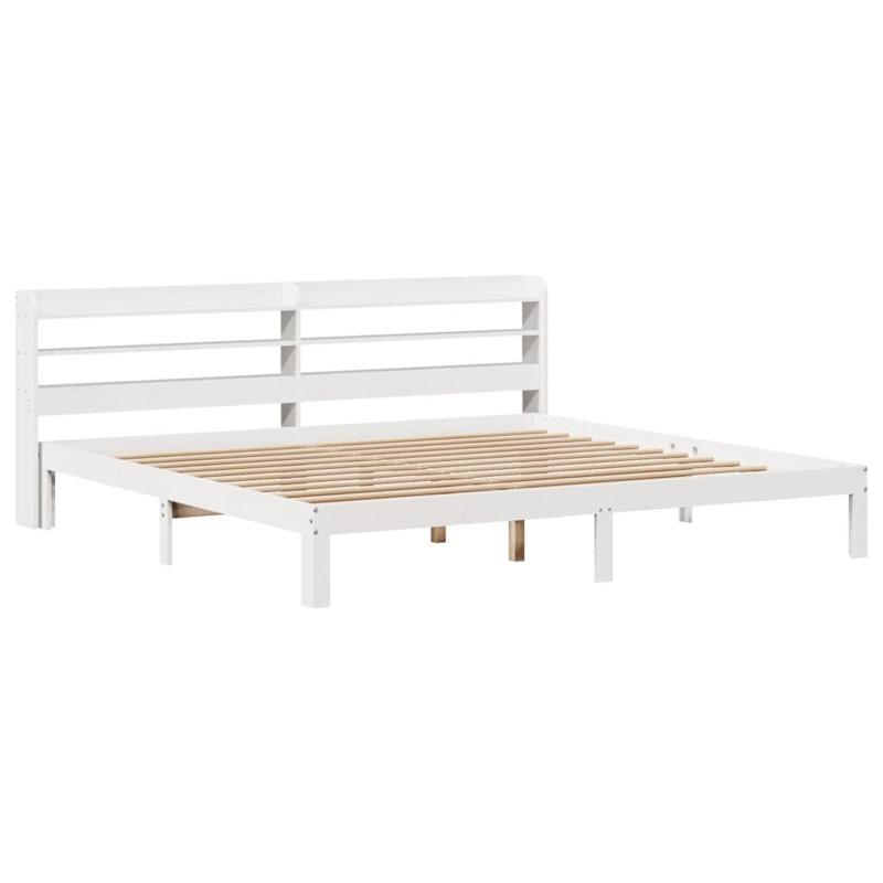 Storage Bed, White, Super King (6')