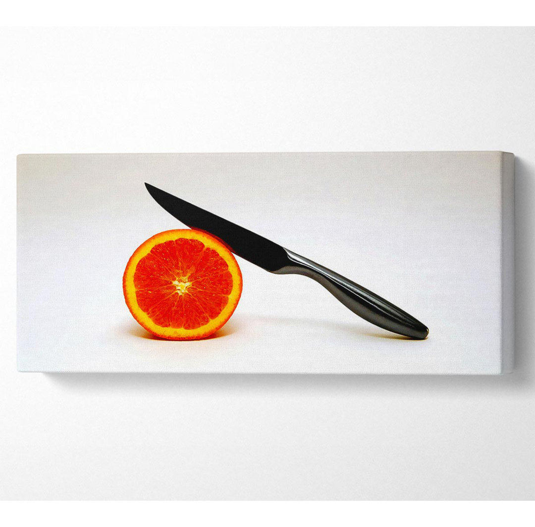 Orange Segment Panoramaleinwand