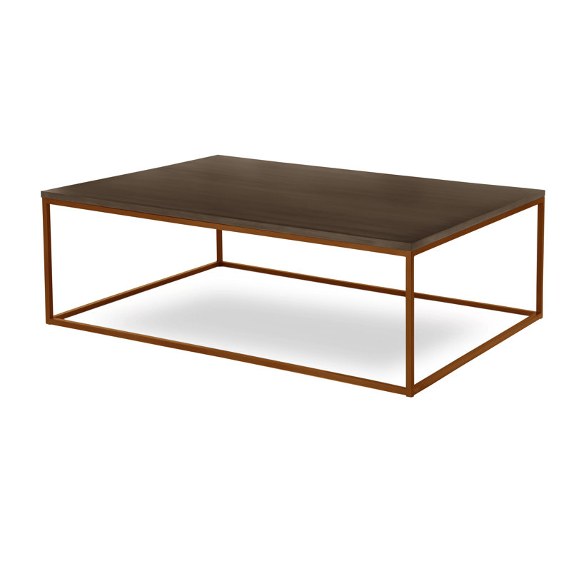 Chaplin Solid Wood Top Coffee Table, Oil Rubbed Bronze, Brentwood