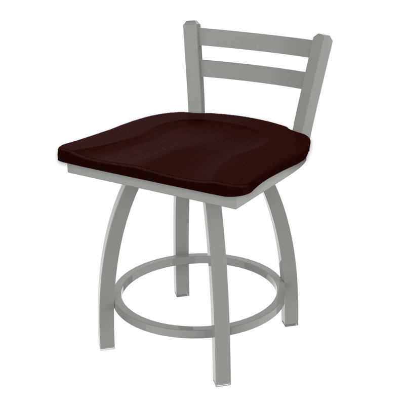 Tabouret de coiffeuse 411 Jackie, Bronze, Bois - Chêne cerise foncé