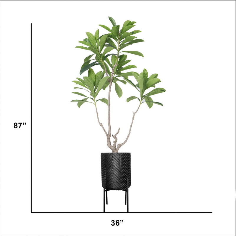 Bleuet artificiel en pot 87 po