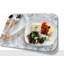 Ensemble d'assiettes carrées 4 pièces 9,5 po / couronne de préparation et de saveur.