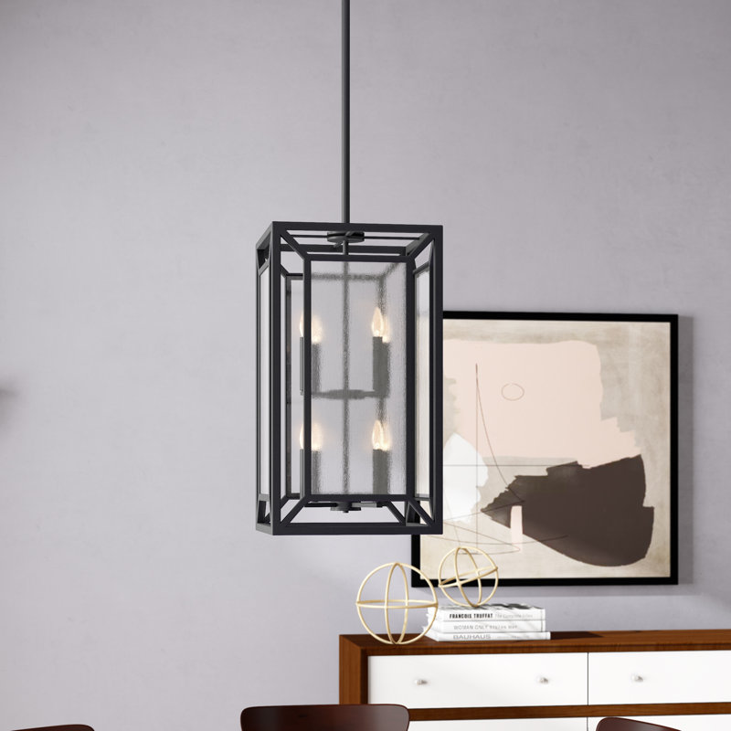 Cadre/lustre carré 8 lumières unique Belkis