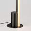 Lampe sur pied de colonne moderne à DEL 55 po Eliette, 4 lumières à intensité variable à commande tactile avec finition gris foncé satiné pour le salon, la chambre à coucher et le bureau à domicile-250621458