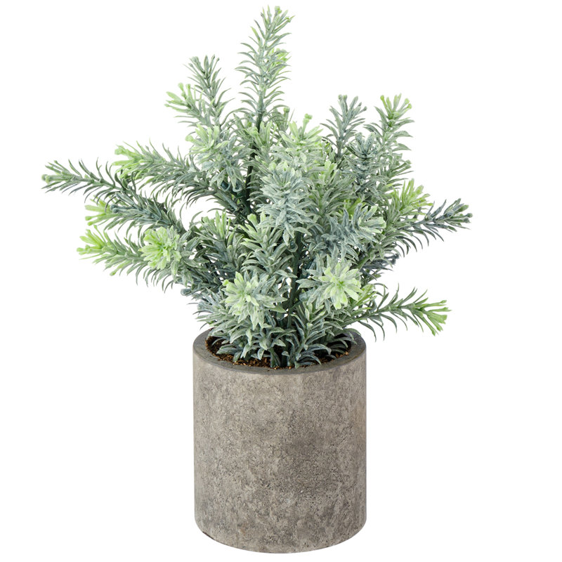 20.32 cm Artificial Herb Plant in Pot