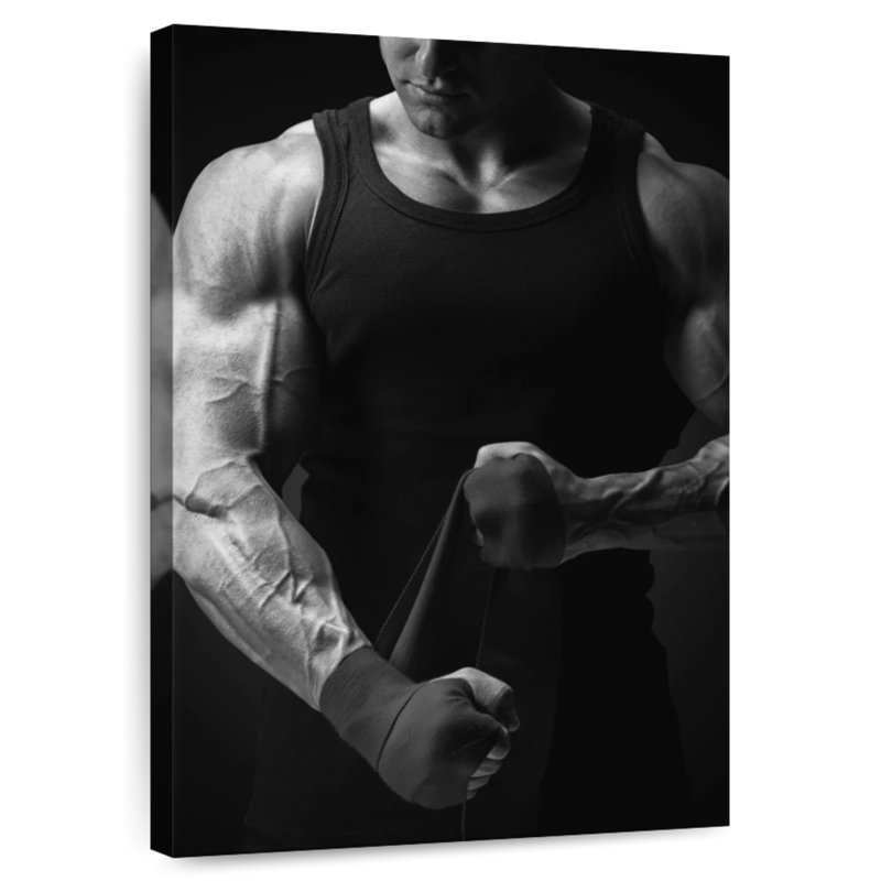 Bodybuilder Physique, 12" H x 8" W