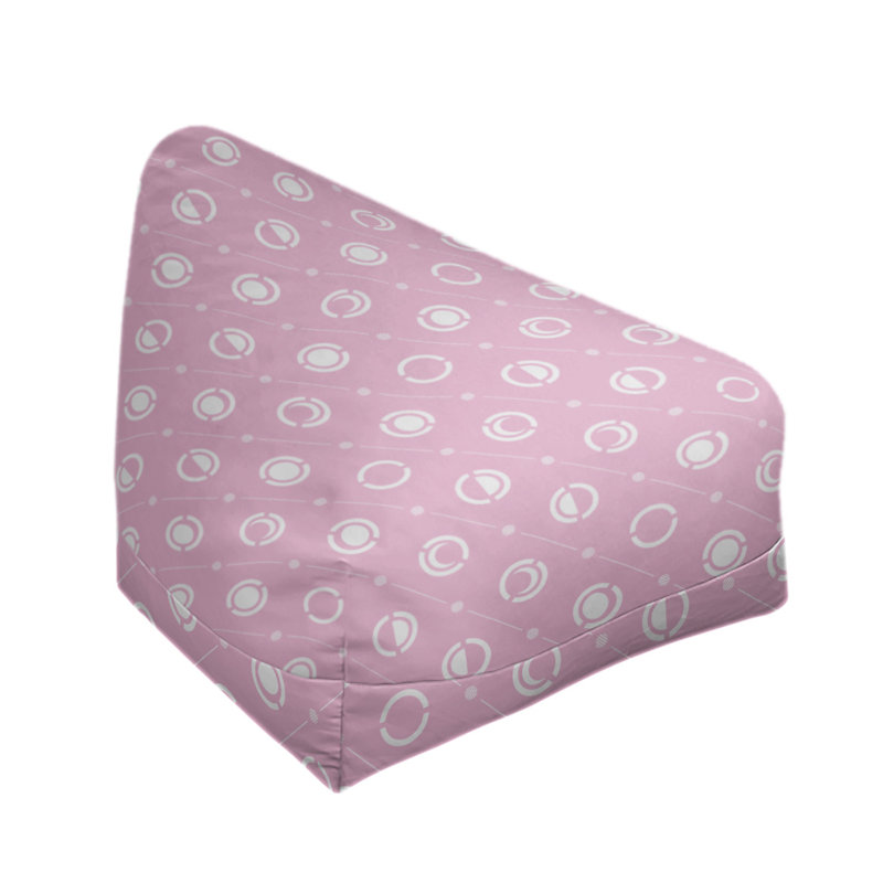 Housse de sac de pois, H 38 po x l 42 po x P 29 po, Bourre en polyester, Rose, blanc, gris
