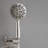 9-Spray 5.5 In. Wall Mount Dual Shower Head And Handheld Shower Head 1.8 GPM-108124964