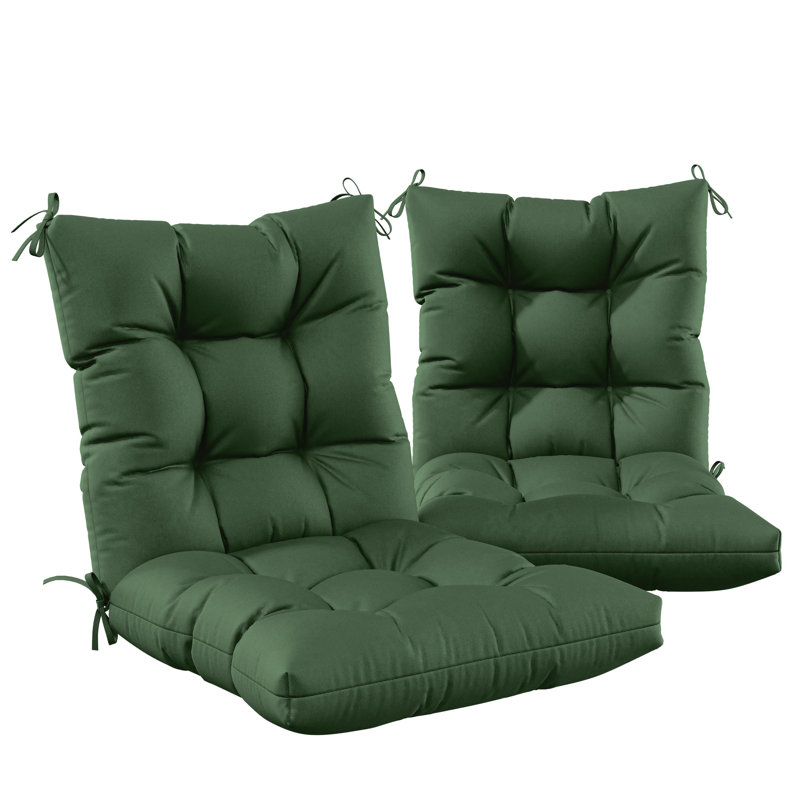 Wynee 5” Outdoor Cushions And Patio Chair Cushions, 2, Olive Green