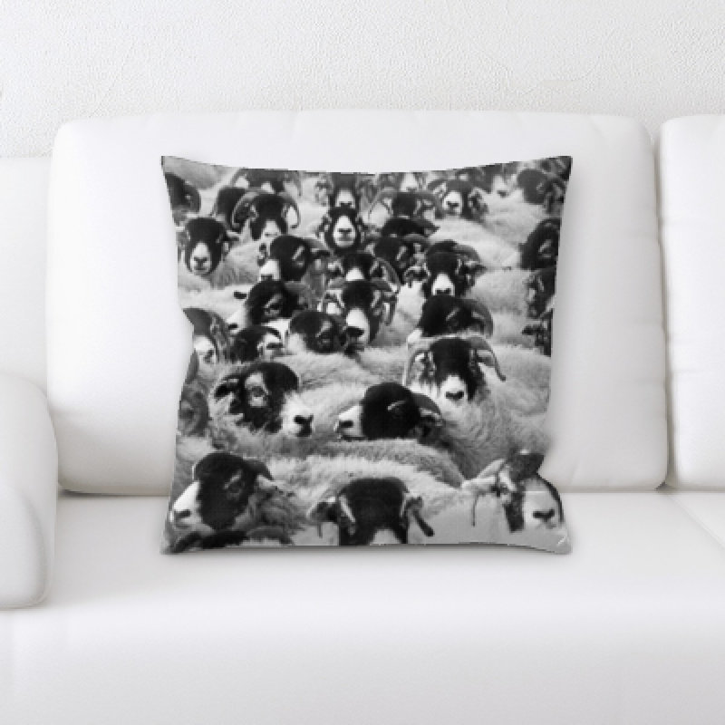 Microsuede Reversible Throw Pillow
