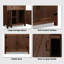 Armoire de rangement avec grand tiroir et portes Veronda, buffet en peuplier massif