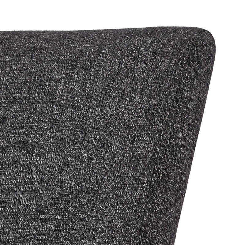 Chaise d'appoint rembourrée Lancaster, Mélange de polyester gris anthracite