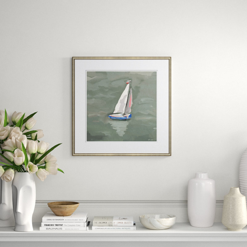 White Sloop Giclee Print by Dana Gibson