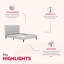 Structure de lit plateforme tapissier-123363346