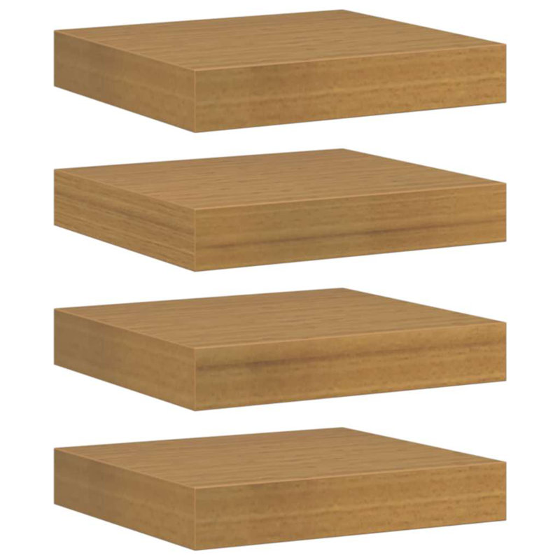 Floating Shelf, Beige, 4cm H x 23cm W x 23.5cm D