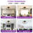 30" Modern LED Flush Mount Ceiling Fan With Light And Remote Control, Low-Profile Caged Ceiling Fan For Bedroom