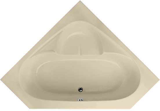 Studio 59'' L Soaking Bathtub, Bone