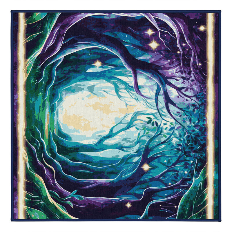 Cosmic Sprouts Rug, Square 4'