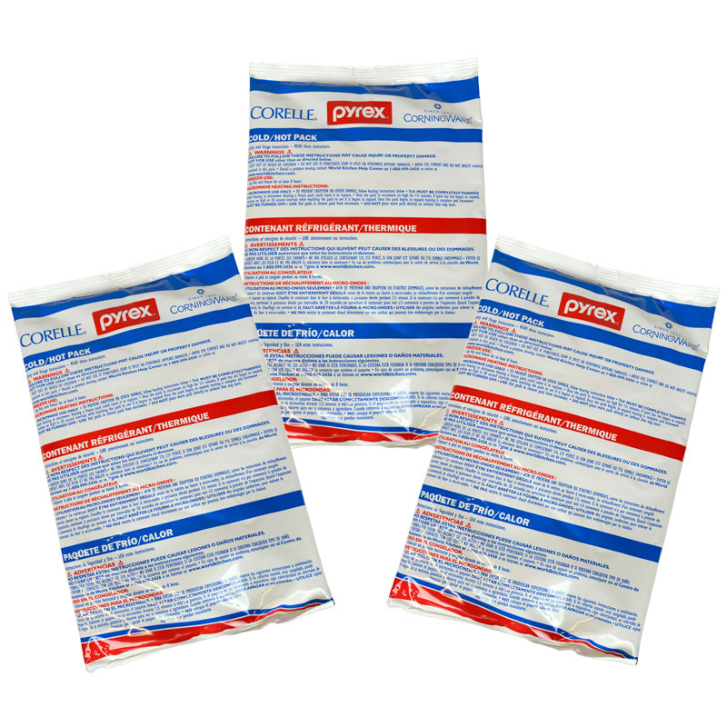 Pyrex 1122295 Large Cold/Hot Pack (3-Pack)