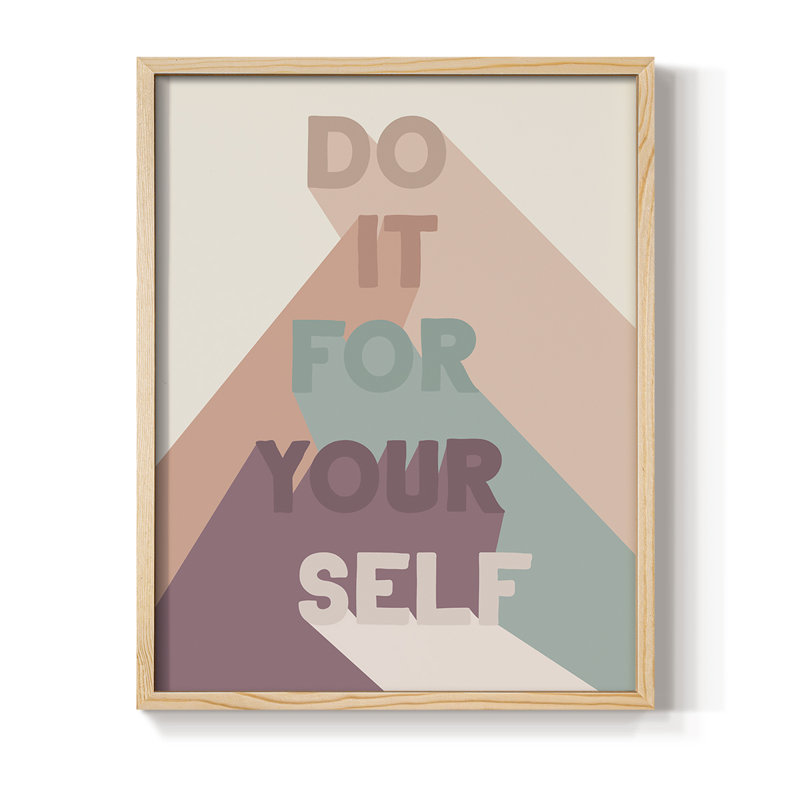 For Yourself Framed Print - Solid Wood