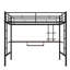 Lit mezzanine avec bureau et tablette