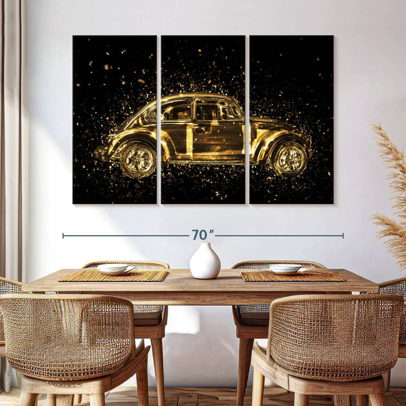 Mehar Golden Classic VW, 20" H x 33" W