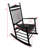 Black Balcony Porch Rocking Chair For Adults - Outdoor Rocker-447075367