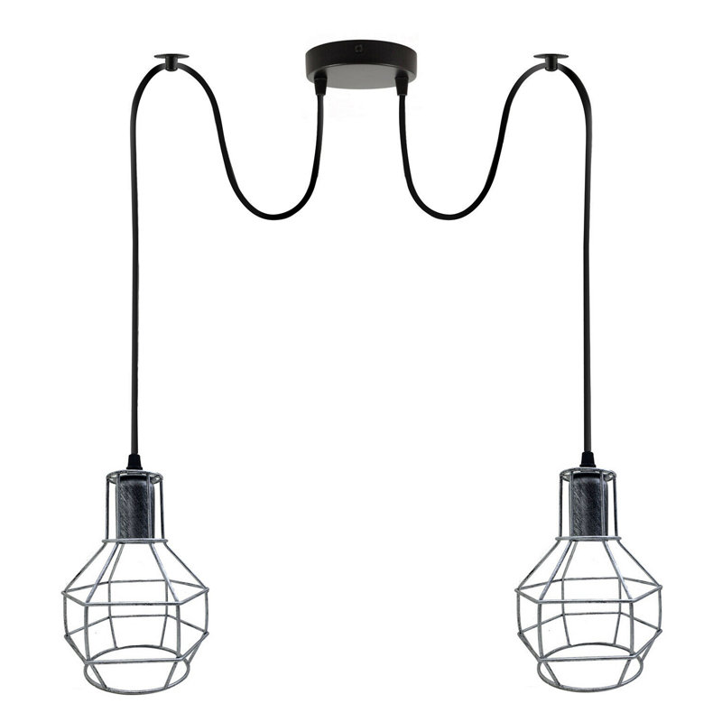 Marhill 2 - Light Cluster Pendant, Brushed Silver