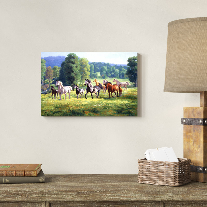Its Spring by Claire Goldrick - Wrapped Canvas Painting, 12" H x 18" W x 1.25" D
