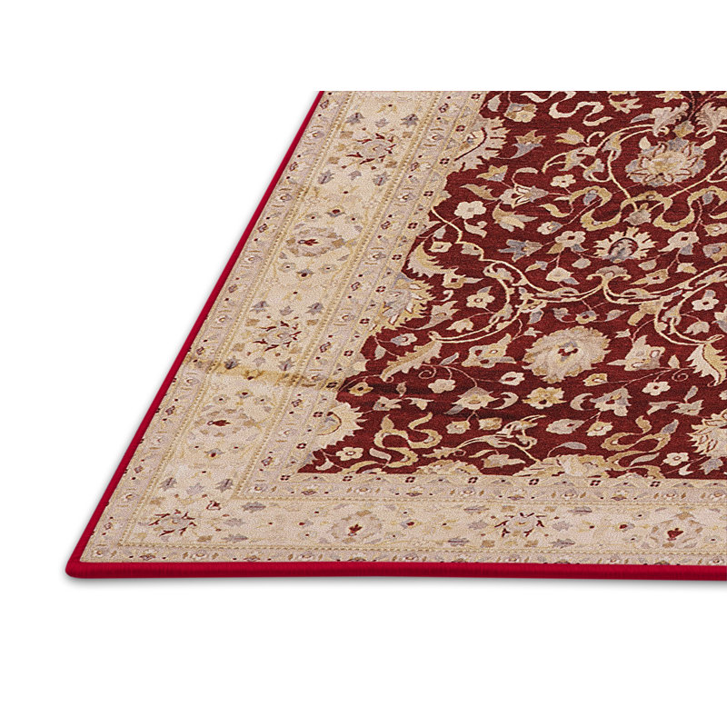 Tapis beige / rouge Ishkhan, Rectangle 2 pi x 3 pi