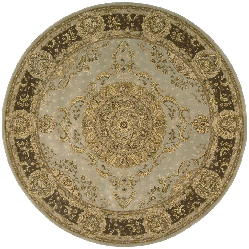 Buckhorn Floral Indoor Rug, Round 6'