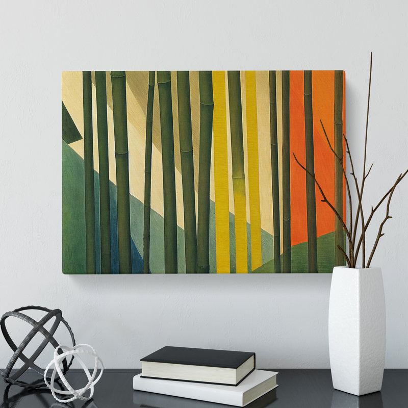 Stupendous Abstract Bamboo Forest - Wrapped Canvas, 40cm H x 60cm W x 3cm D