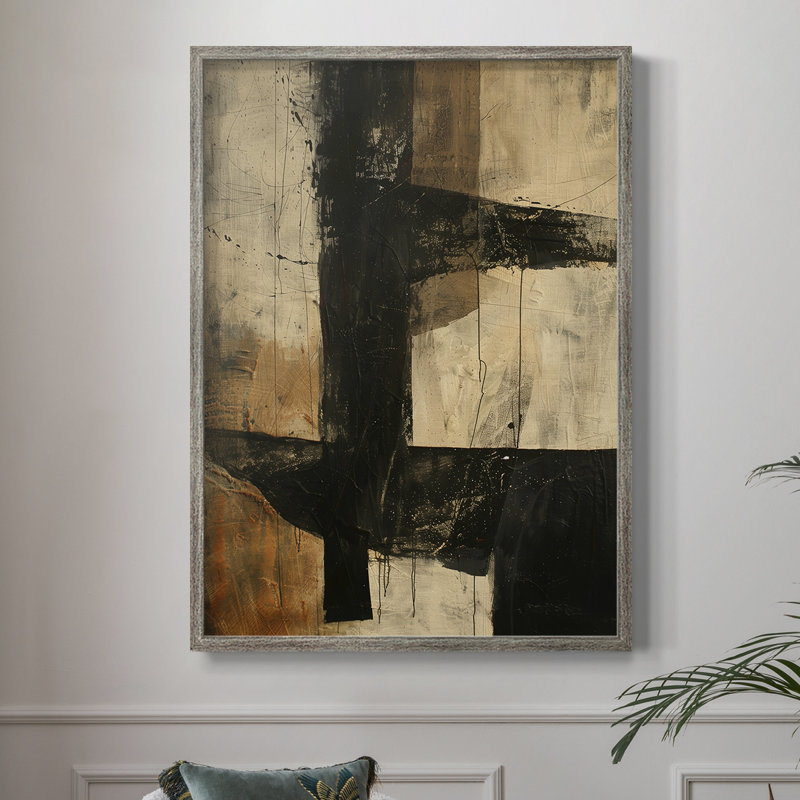 Reproduction encadrée ABSTRACT Series CECLVI - bois massif, H 15 po x l 12 po