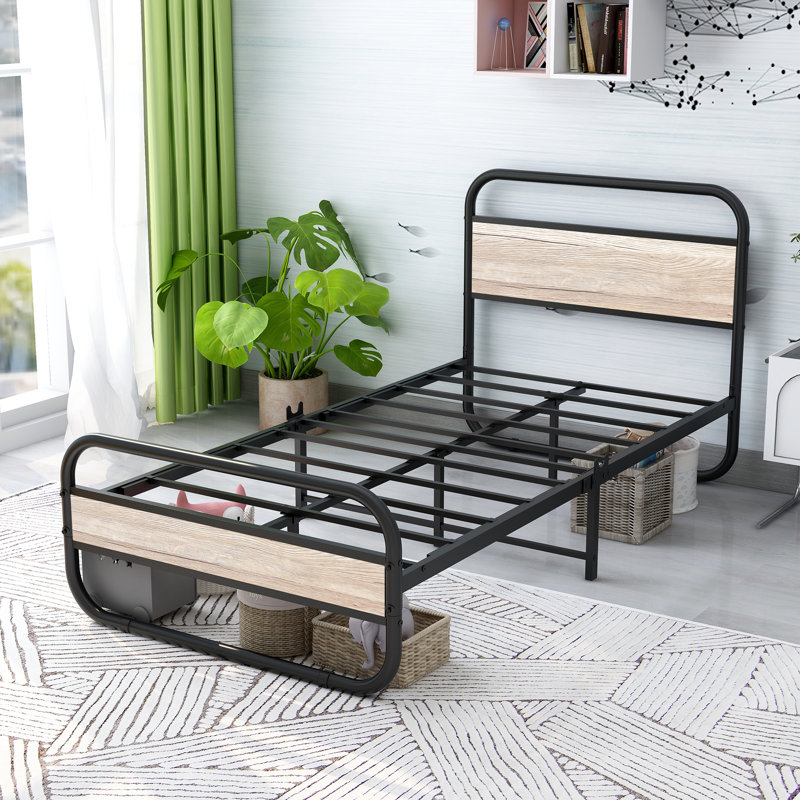Minoqua Slat Bed, Twin, Oak
