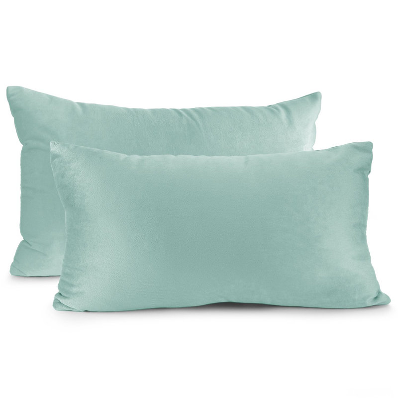 Velvet decorative Throw Pillow Cover, Aqua