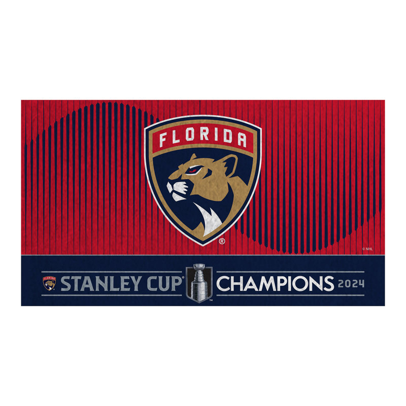 Tapis de couleur des Panthers de la Floride COULEUR, champion de la coupe Stanley 2024