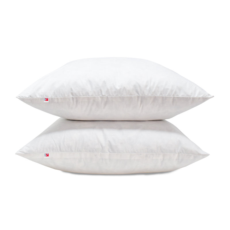Duck Feather Filled Cushion Inserts Pack Of 2 – 100% Cotton Cushion Inner For Sofa, Couch & Bed - Decorative Throw Pillow Filler – Natural Feather Decorative Pillow Inserts