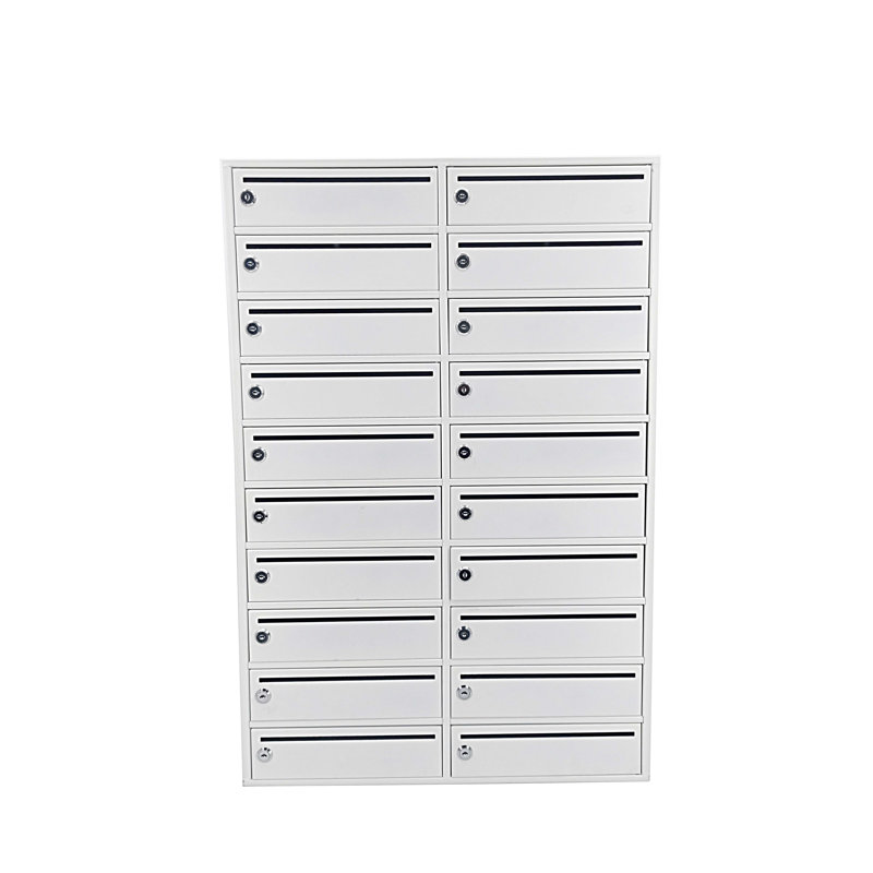 Armoire de rangement à 20 emplacements pour casiers pour téléphone portable avec fente de 10 po