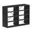 Commode 8 tiroirs avec grands tiroirs en tissu, noir-1285068440