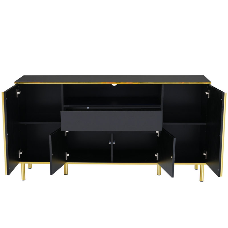150cm Sideboard, Black