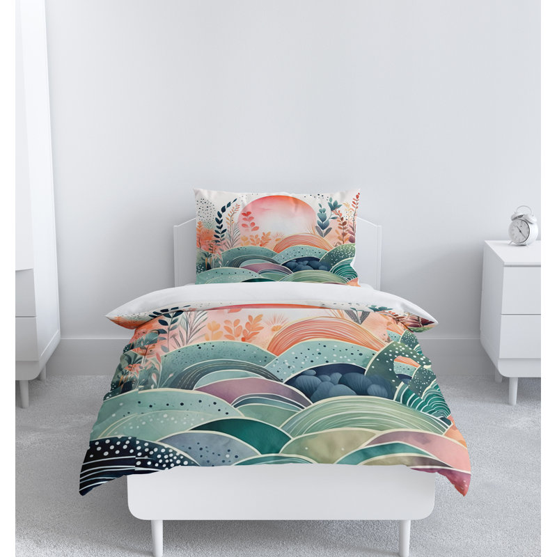 Abstract Duvet Cover, King Duvet Cover + 2 King Shams