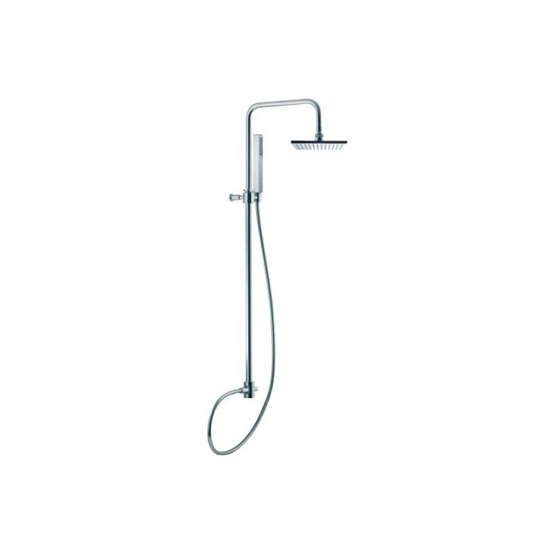 Tête de douche Brick Chic Rain avec anti-calcaire, Chrome