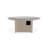 Round Rustic Polymer Fire Table with Propane Shelf-124892589-124892599