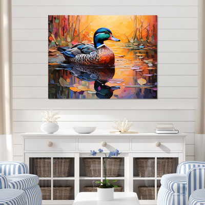 Fauve fauve, étang I - art mural canard