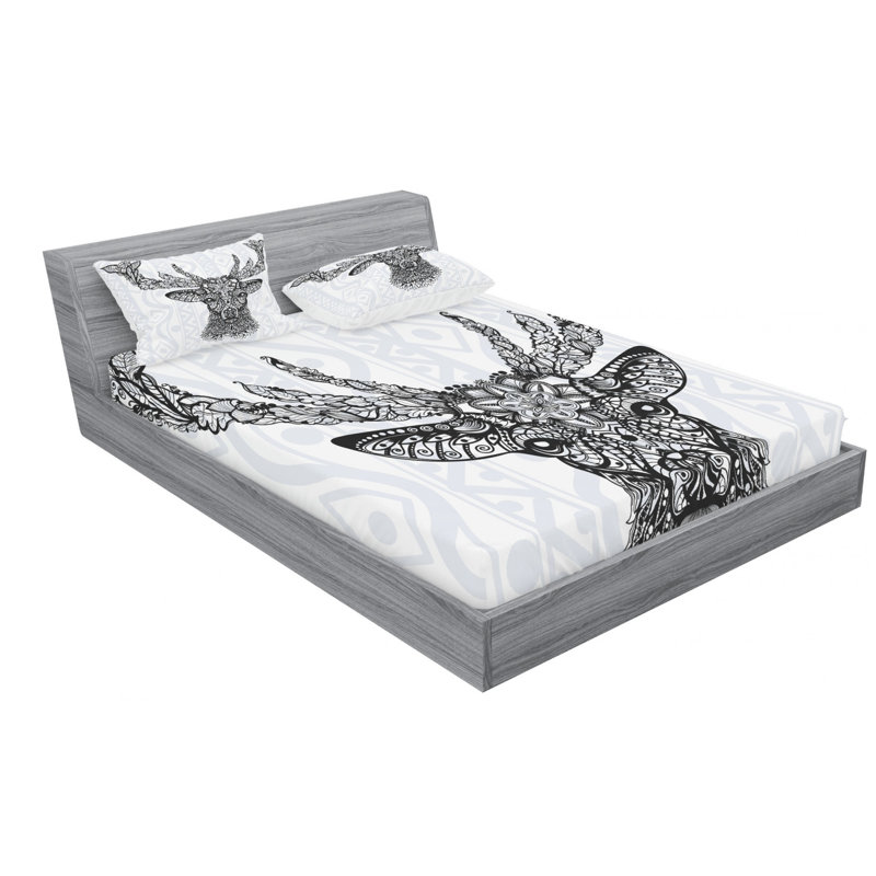 Microfiber Sheet Set, Full Sheet Set with Fitted Sheet