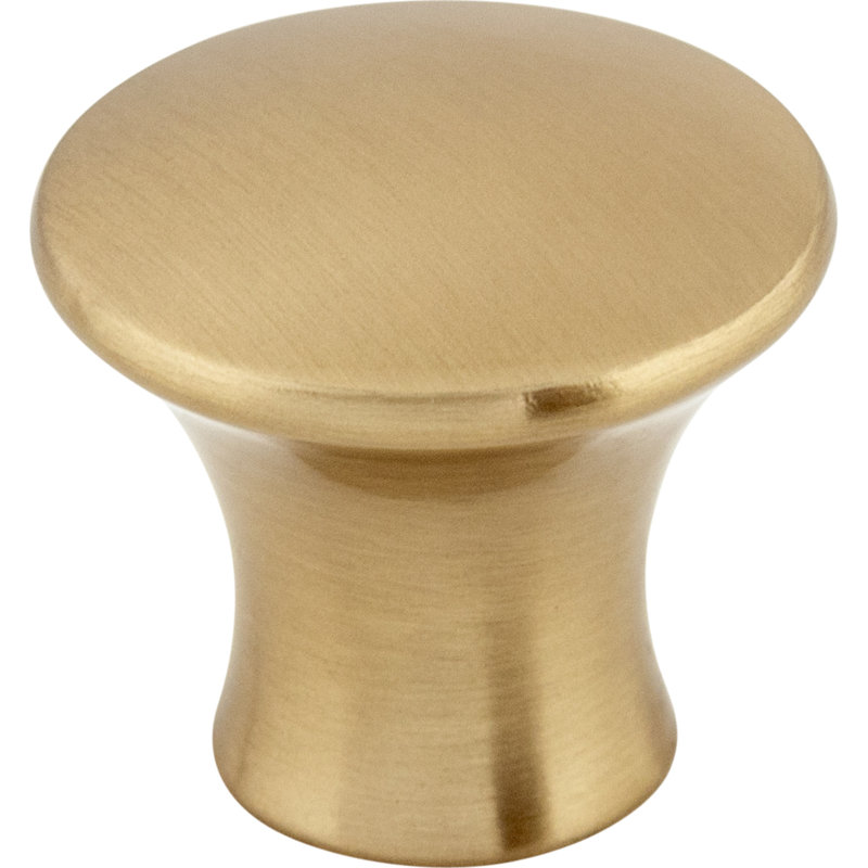 Oculus 7/8" Diameter Round Knob, 1 1/8" Knob Diameter, Honey Bronze