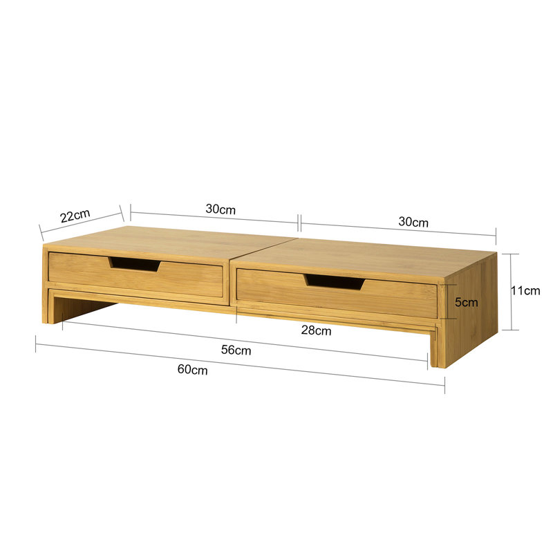 Primavera Wood Monitor Stand, Nature