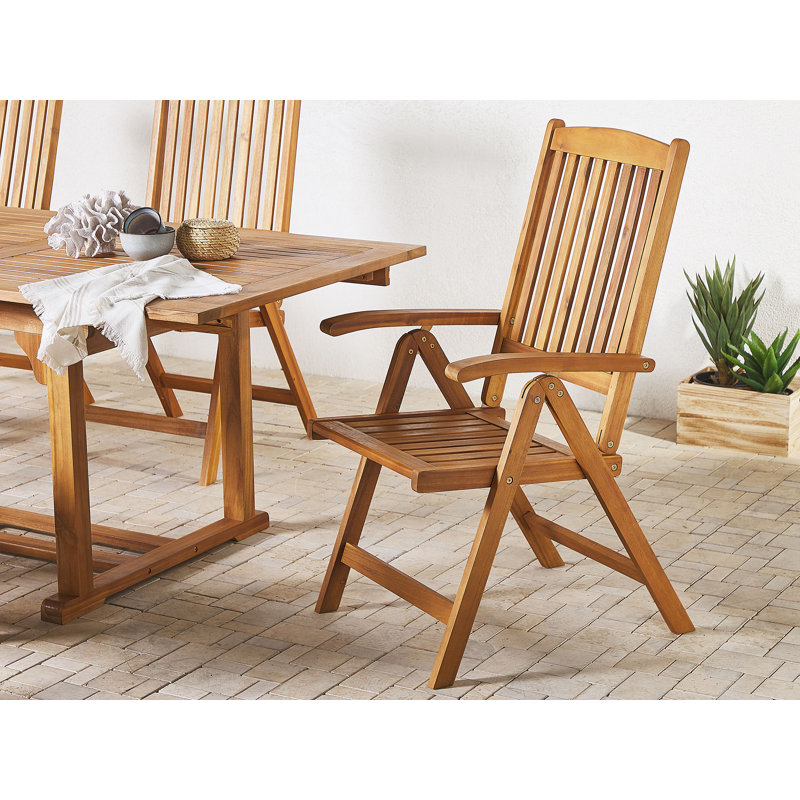 Saguenay Folding Patio Dining Armchair with Cushion