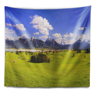 Paysage, paysage de bavière, vert, tapisserie, paysage